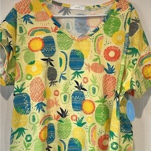 Tropical Fruit Pajama Set